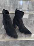 Vand botine negre piele intoarsa tip catifea marimea 38