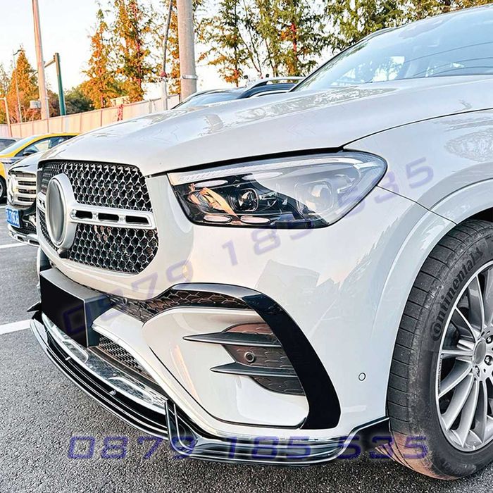 Тунинг лип спойлер преден сплитер AMG Mercedes GLE W167 Face Coupe