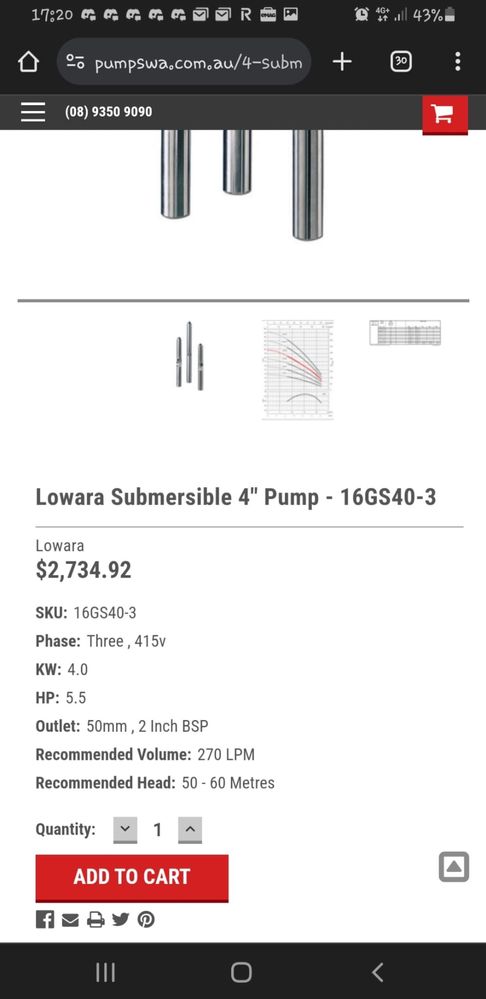 Pompa Sumersibila LOWARA 16GS40 | 4 Kw