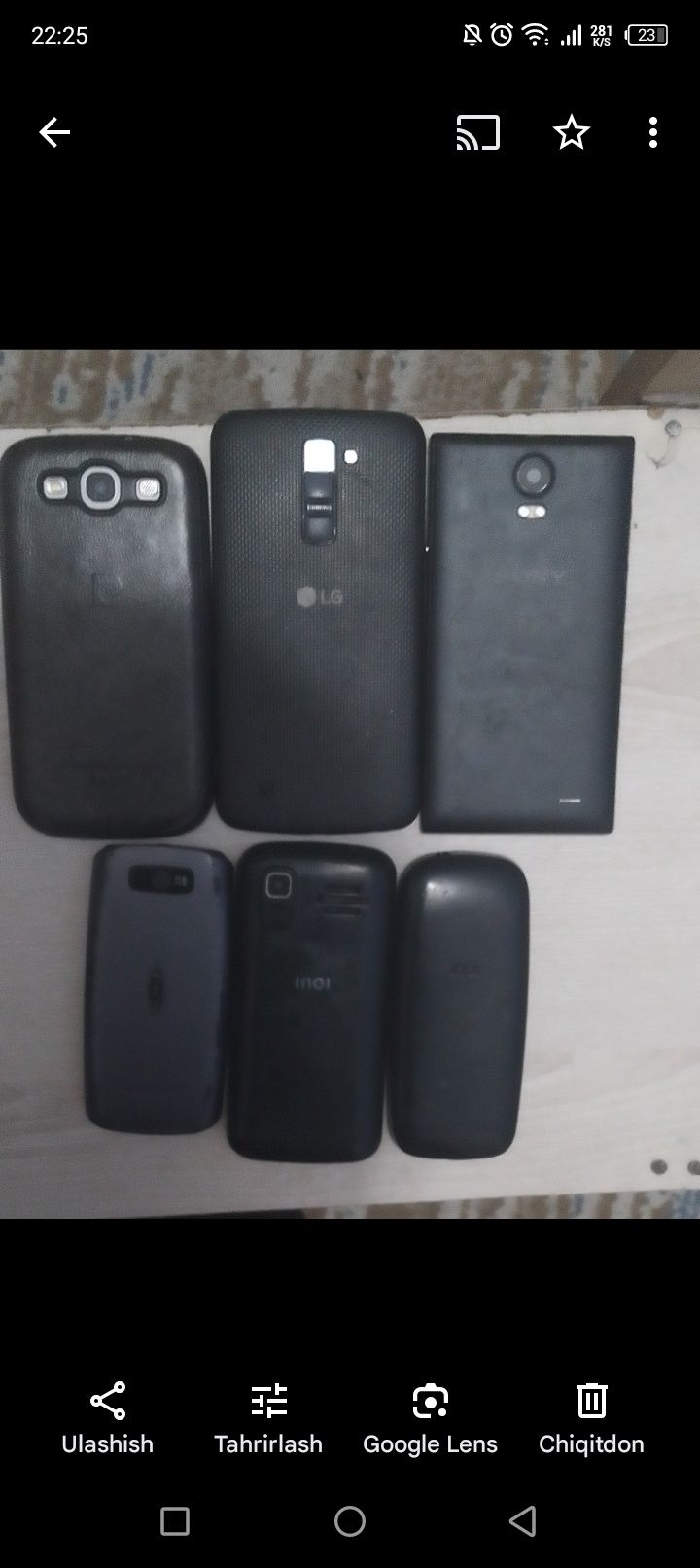 Xar xil turdagi telefonlar, ishlatilgan,Ishlaydi bir xillari, i