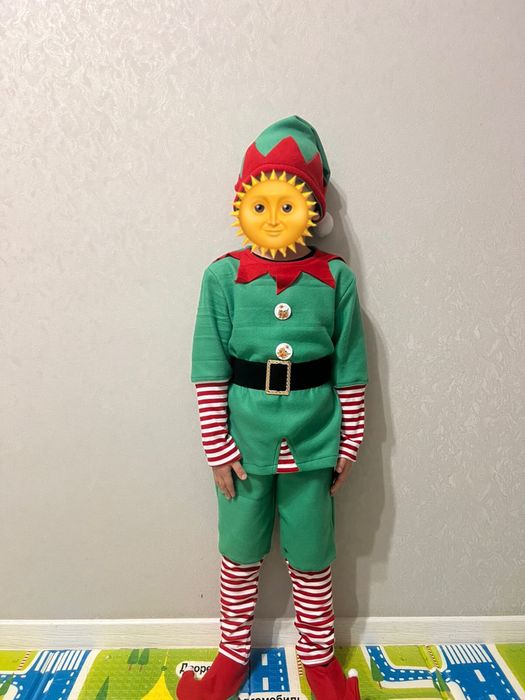 Гномик детский костюм на утренник и новый год