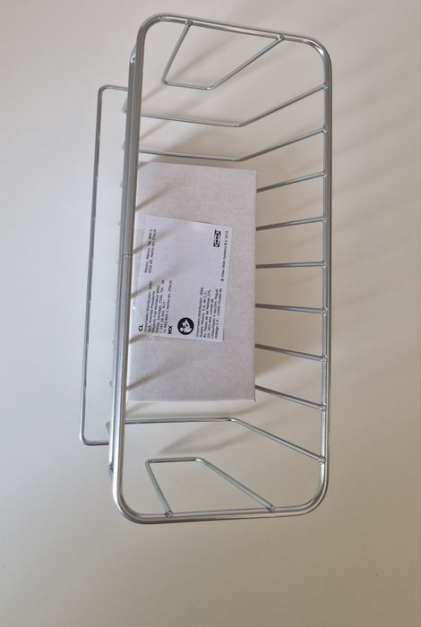 IKEA – 1 bucată Coș zincat cu ventuze Krokfjorden | 24x11cm | NOU |