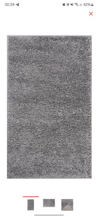 продам ковёр травка серого цвета