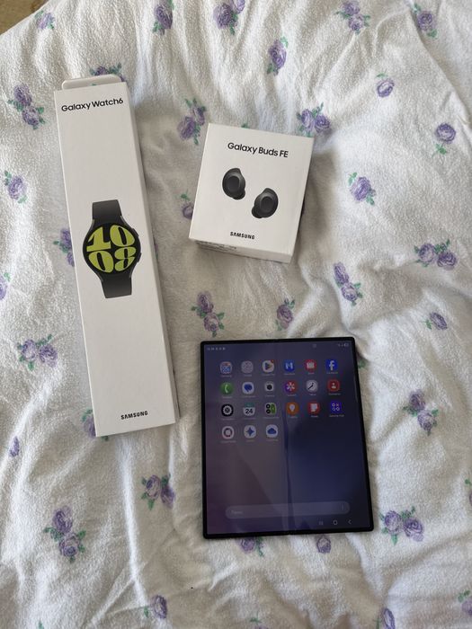 Z fold 6 256gb +galaxy whatch6 44mm графит+ galaxy guds fe графит