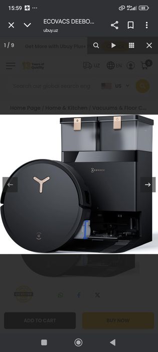 ECOVACS DEEBOT X8 PRO OMNI Robot Vacuum and Mop,