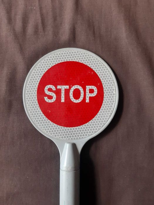 Милиционерска STOP палка, ретро изцяло метална