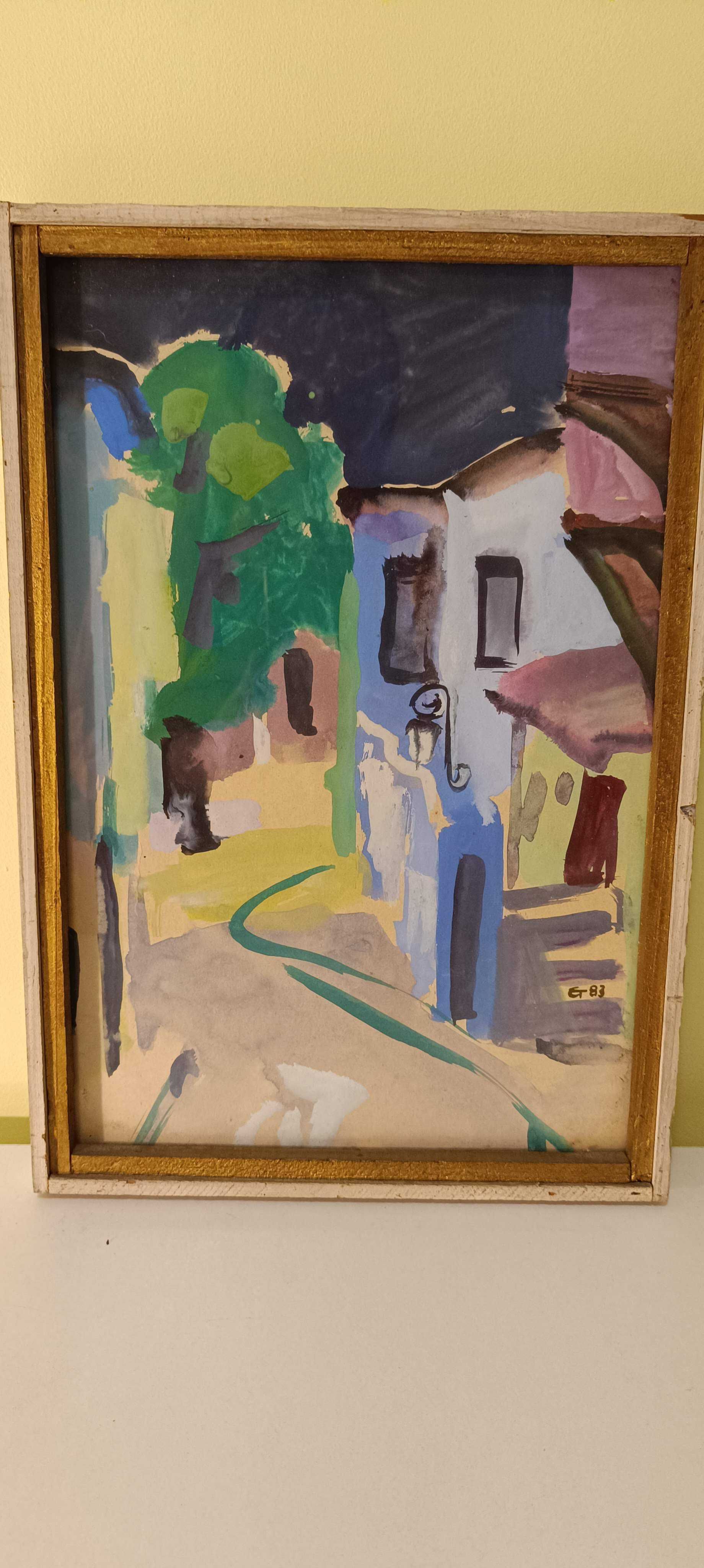 Картина стари къщи