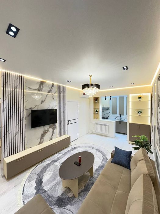 Чилонзор 2 кв 2в3/2/4 разделка евро ремонт с мебель и техникой