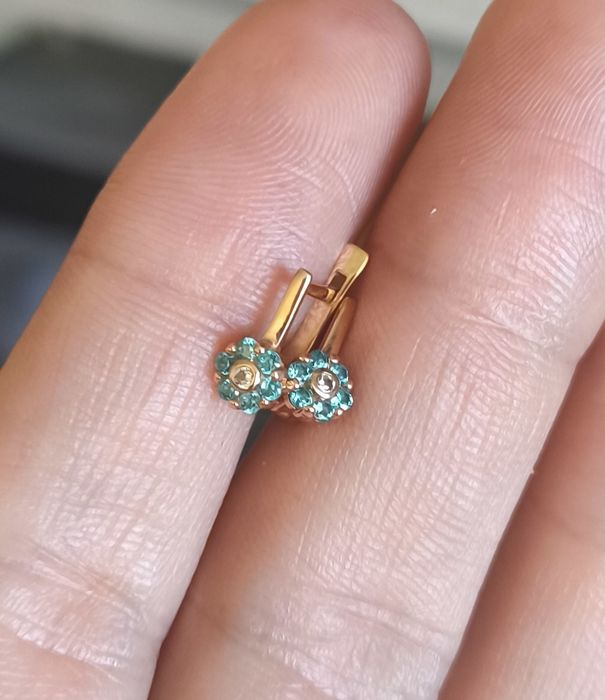 Детские серьги золото 585