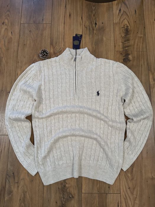 Pulover clasic RL, half Zipper, mărimea S și XL