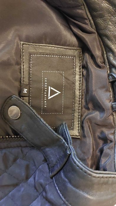 Geaca Piele /Textil Serge Pariente M