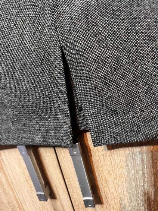 Set 2 piese – vesta + fustă, gri