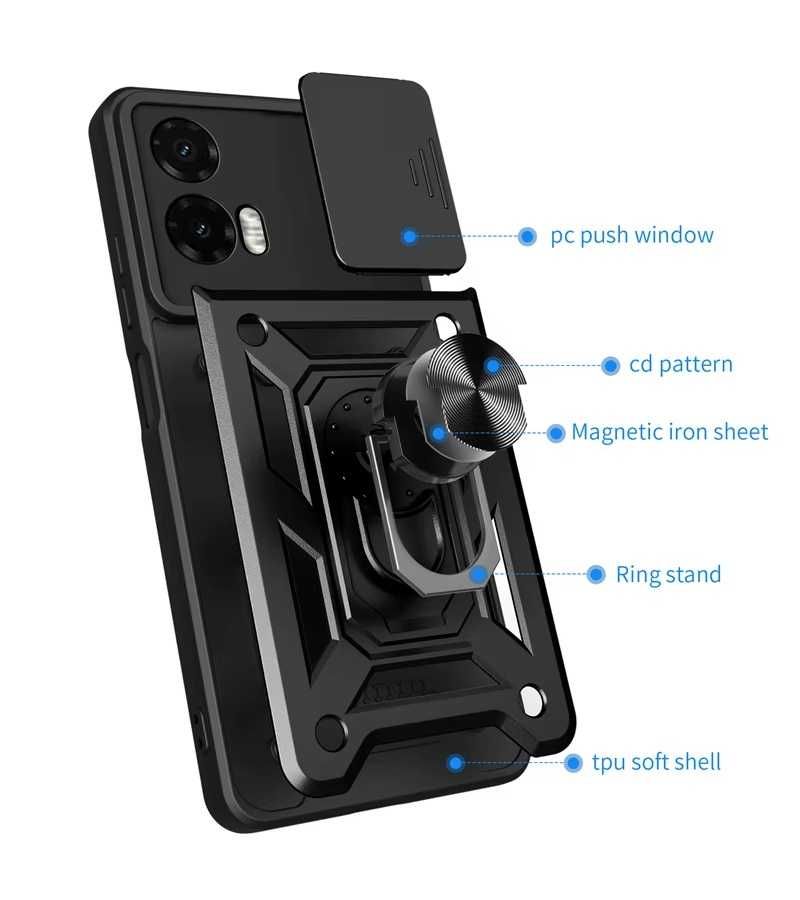 Motorola G35 G55 G75 - Удароустойчив Кейс Защитена Камера