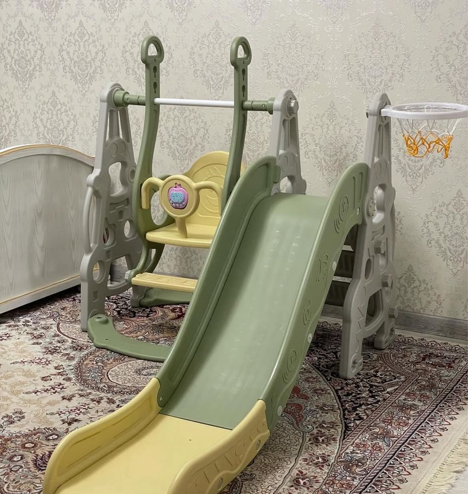 Горка и качели новый