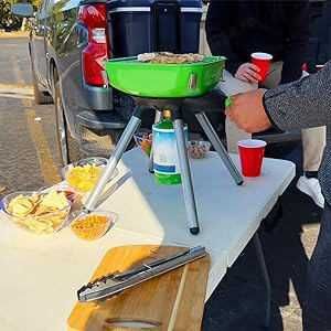 Gratar de camping 2in1 cu gaz, aragaz, masa gratar gratar mobil