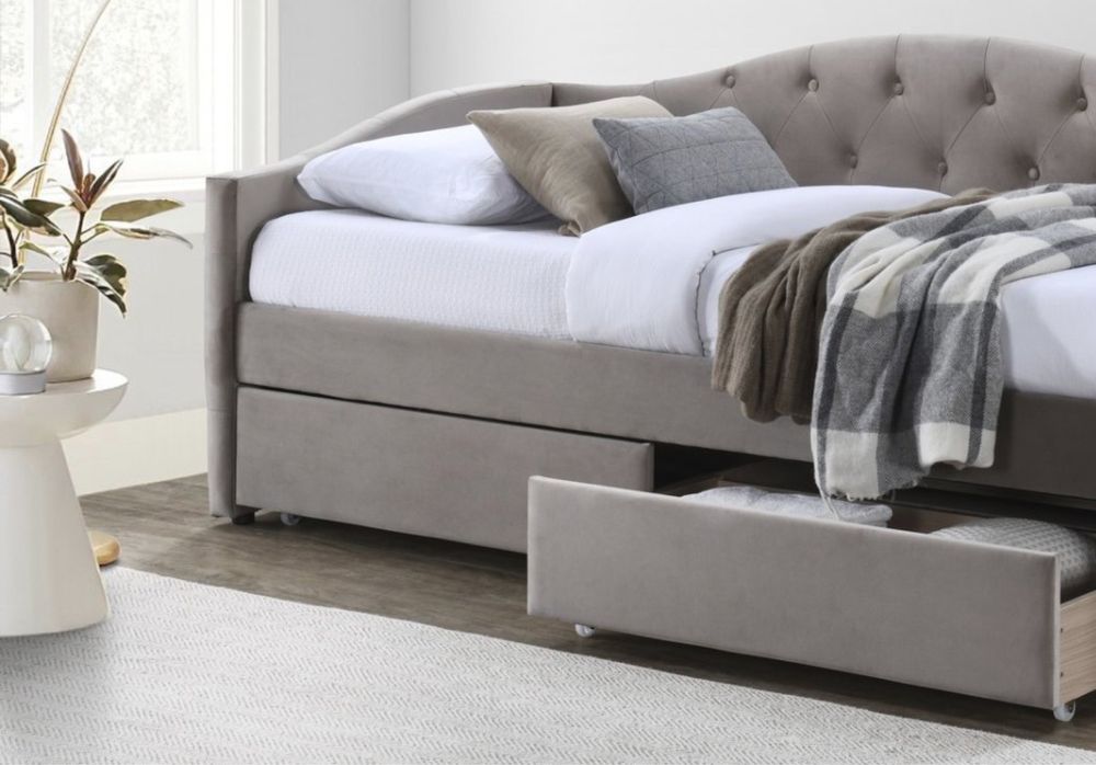 Тапицирано легло Aloha Бежово 90