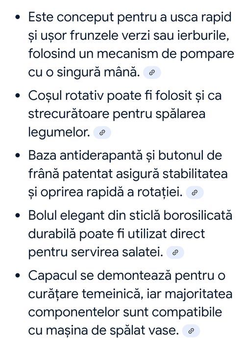 Uscător salată si verdețuri  OXO ( centrifugă )