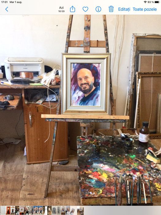 Portrete la comanda,caricaturi,tablou pictat,ulei pinza,NU DIGITALE