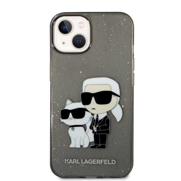 Karl Lagerfeld Glitter Karl&Choupette hardcase за iPhone 14 Plus