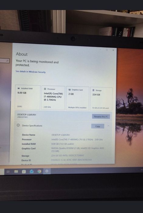 Laptop Lenovo W540 I7