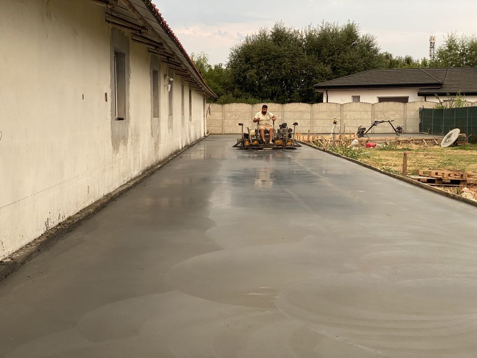 Turnari beton finisat mecanic elicopterizat