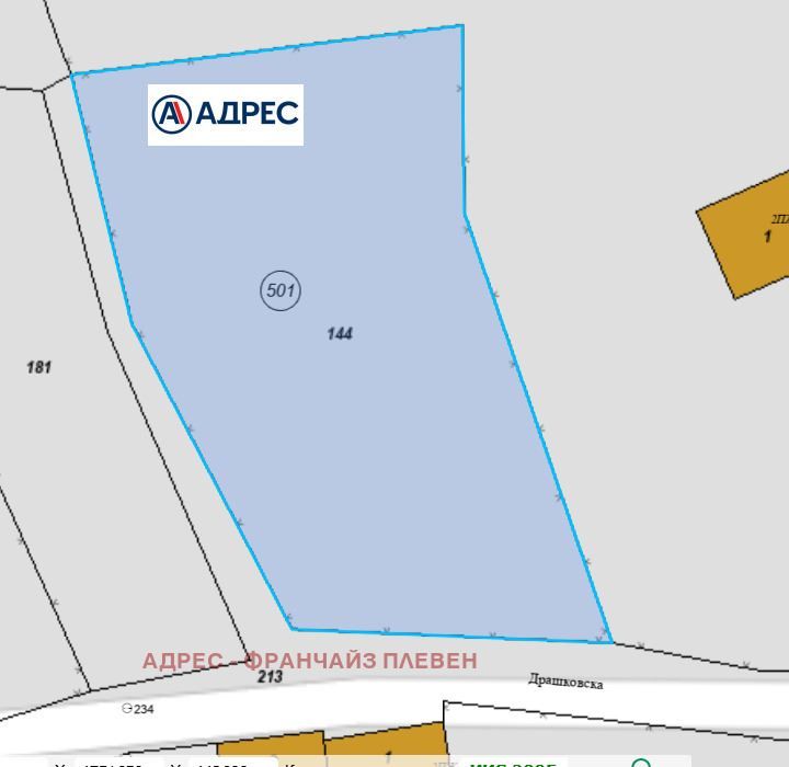 Парцел в Ловеч, област-с.Драшкова поляна площ 1169 цена 12000