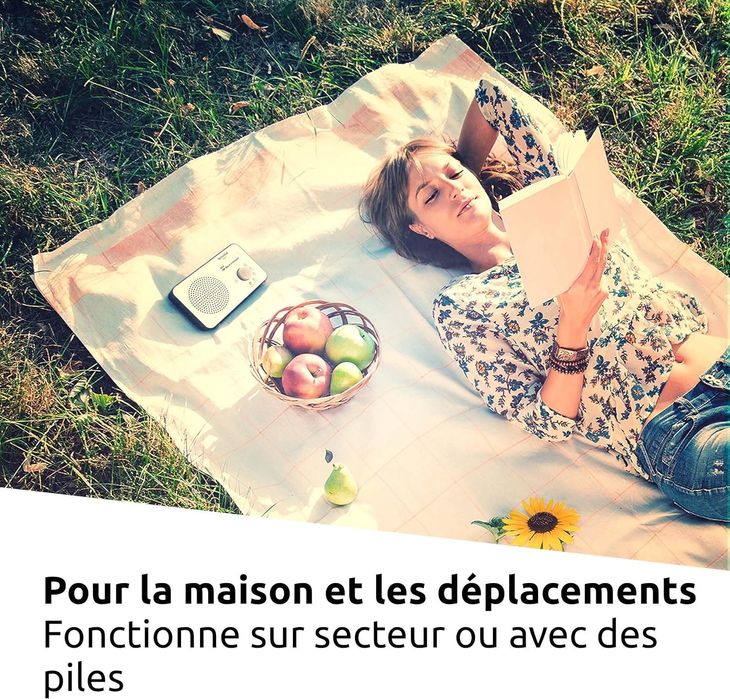 Radio portabil TechniSat Viola 2, 1 W, DAB+,ecran LCD, alb,sigilat