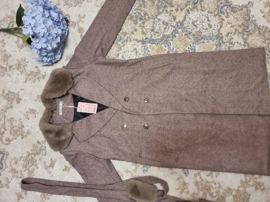 Пальто кашемировый Новый FAMELIN brend kashemir palto М размер Л га ха