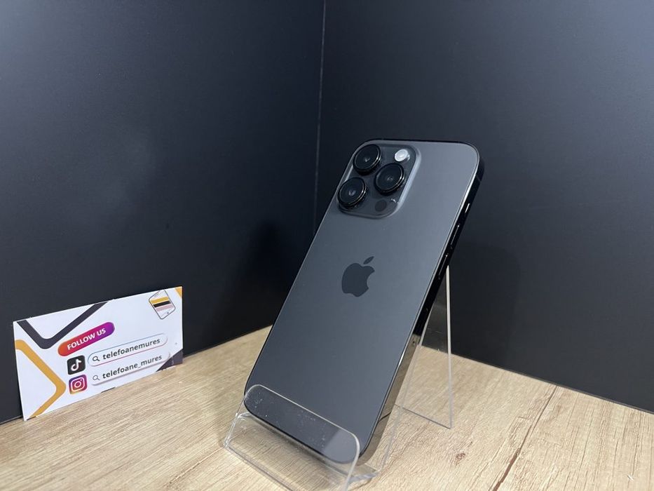 iPhone 14 Pro 128Gb Space Black Second-Hand Foarte Bun 3 ani garanție,