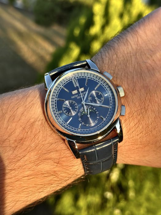 Ceas barbat patek philippe perpetual calendar blue steel