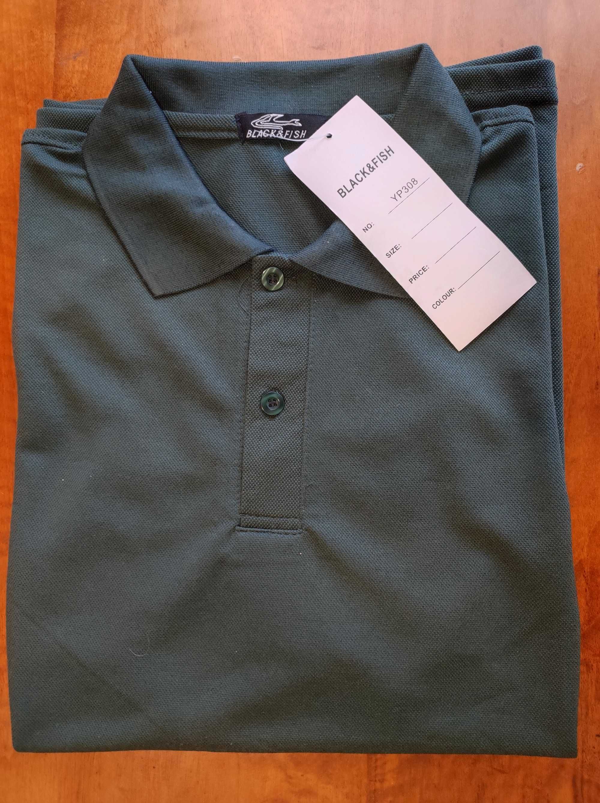 5 tricouri polo maneca scurta H&M, mar. S/M (36/38), noi, cu eticheta