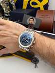 Breitling navitimer silver bluee