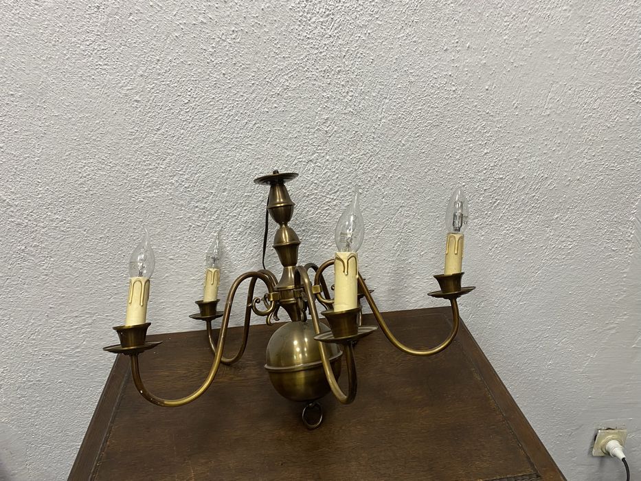 Месингов полилей 5 рамена Dutch Flemish стил Нидерландия