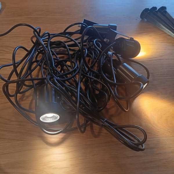 НОВИ! LED градински прожектори, 4x3W, 14M, топла светлина 3000K