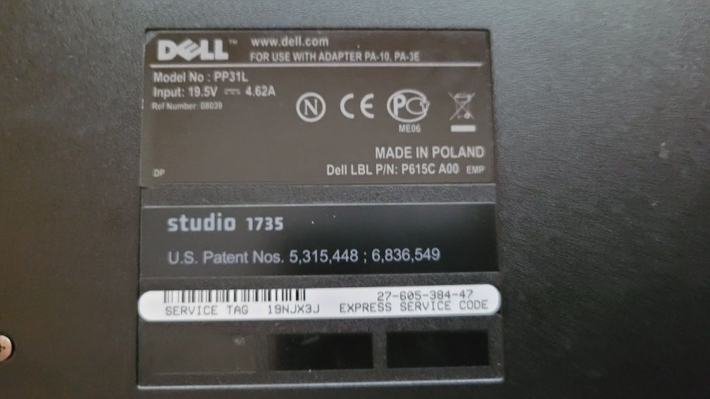 Dell Studio 1735 17"