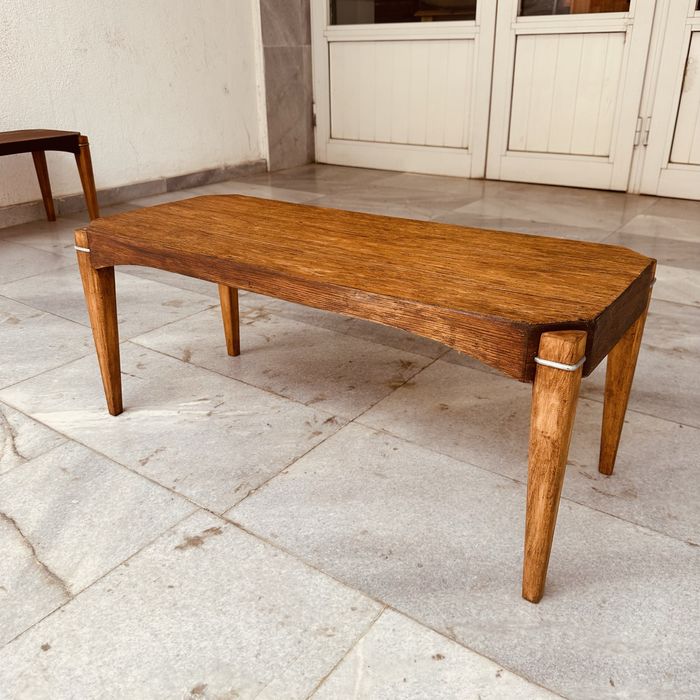 Шведска винтидж пейка / маса – Mid-Century Scandinavian дизайн