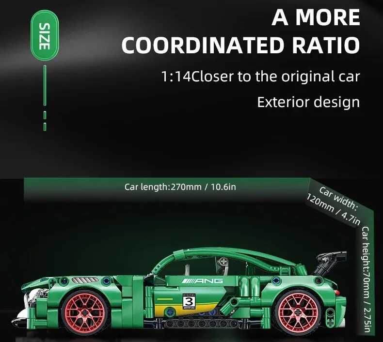 Masina ToylinX SuperCar Mercedes AMG joc construit tip lego