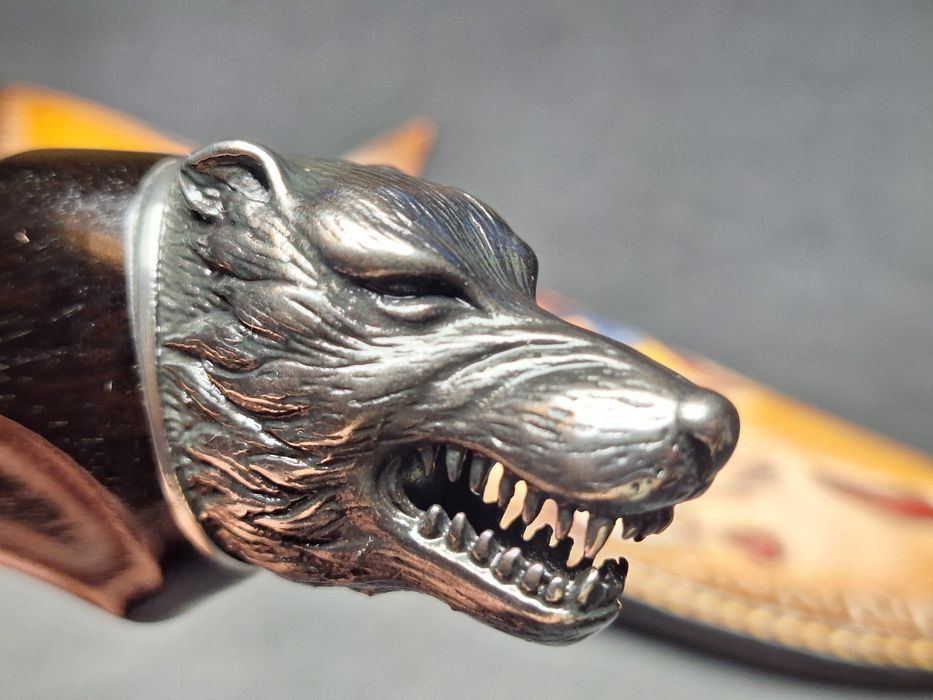 Ловен нож от дамаска стомана Monster Wolverine