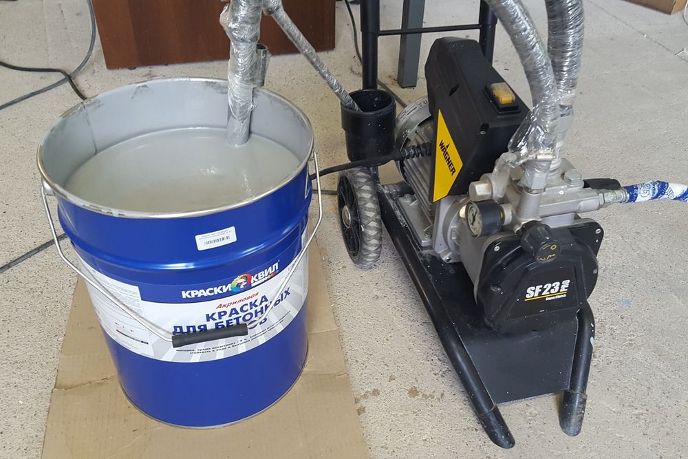 Katta hajmda kraska-emulsiya sepish xizmati