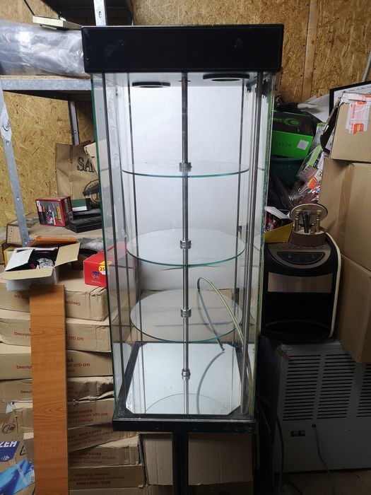 Vitrina sticla rotativa
