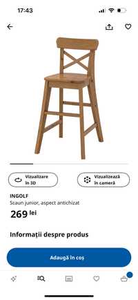 Scaun Ingolf junior ikea