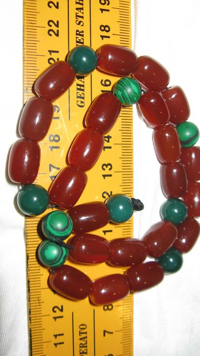 Colier matanii agate, malachit, calcedonie