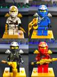 Kai, Jay, Cole, Zane Zx LEGO Ninjago Minifigure Minifigurine