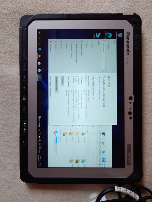 Panasonic CF20 intel I5-7Y57 4gb 128 gb ssd tester, diagnoza