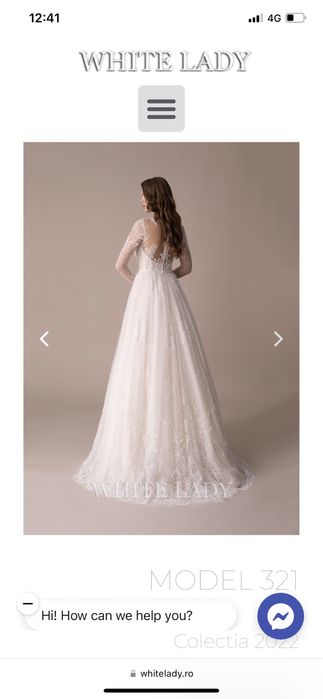 Rochie mireasa dantela