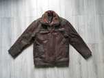 Geaca de piele REWARD (guler imblanit detasabil) - Marimea XL