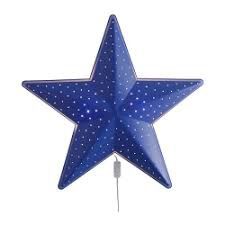 Ночник звезда синего цвета