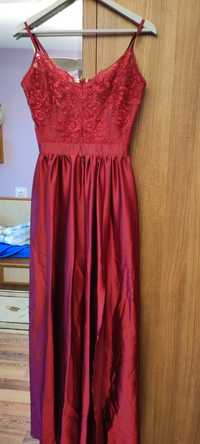 Официална рокля в цвят бордо