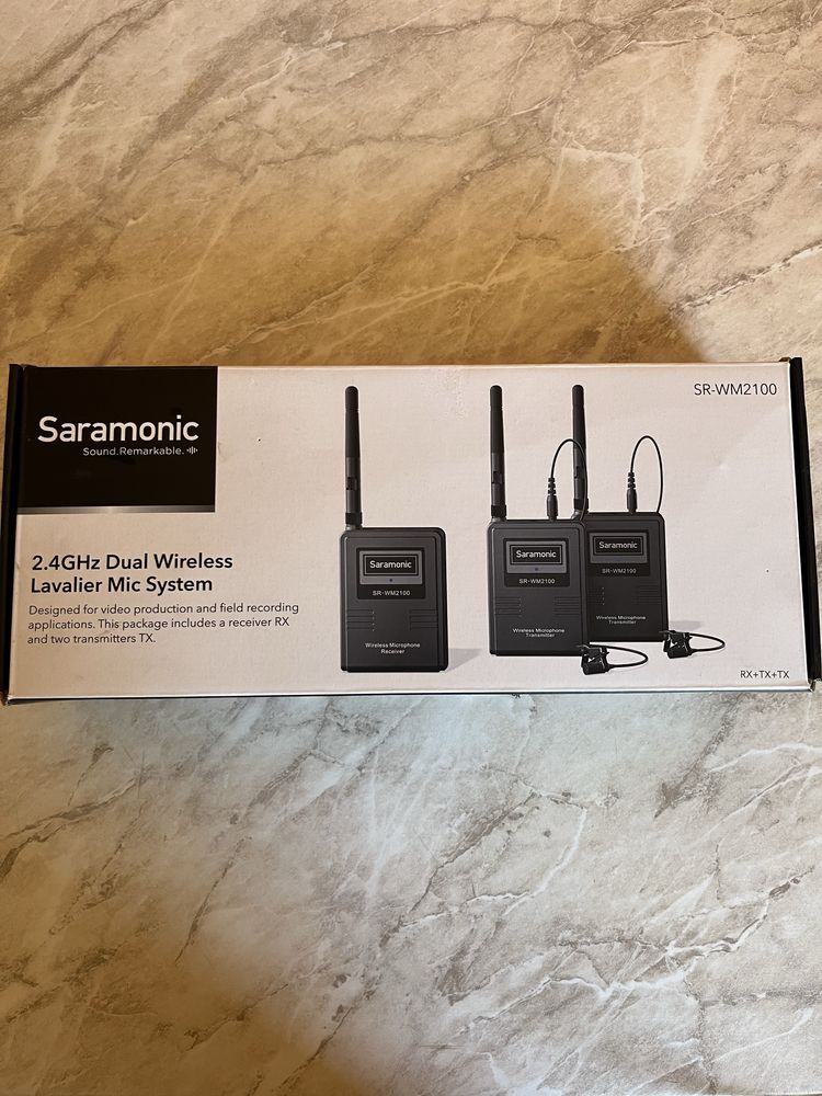 Безжични микрофони wireless Saramonic SR-WM2100