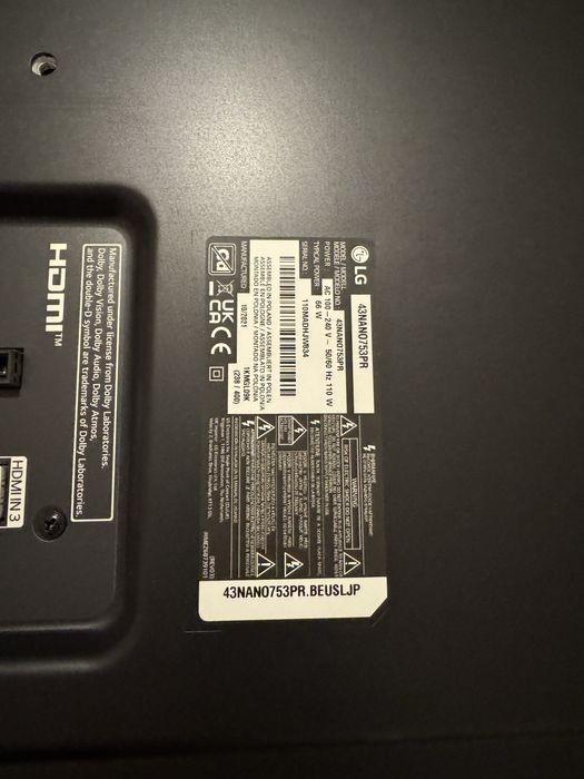 Vadn tv lg nanocell 43nano753pr